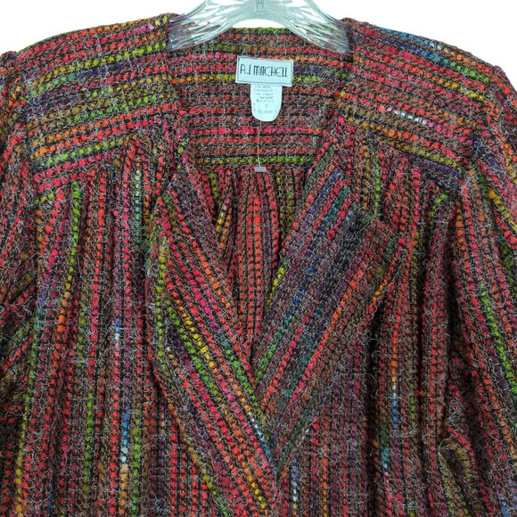 A.J. MITCHELL long sleeve tweed long sleeve Vintage Blazer/Jacket size 8 - Picture 6 of 11